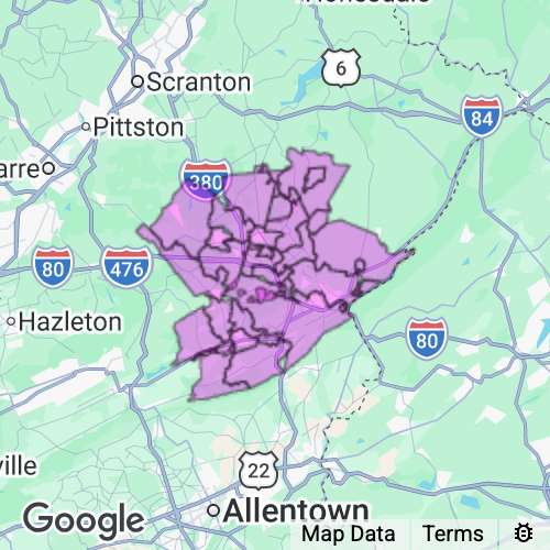 Monroe County Pennsylvania real estate agent mailing area