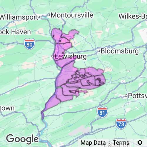 Northumberland County Pennsylvania real estate agent mailing area