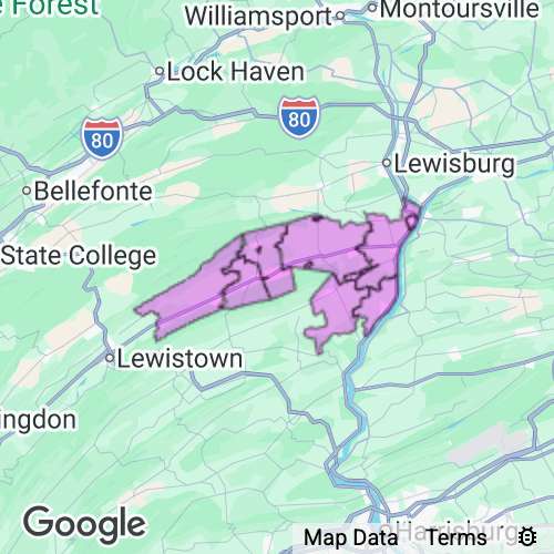 Snyder County Pennsylvania real estate agent mailing area