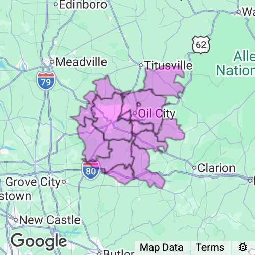 Venango County Pennsylvania real estate agent mailing area