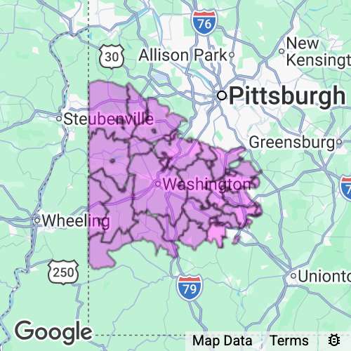 Washington County Pennsylvania real estate agent mailing area