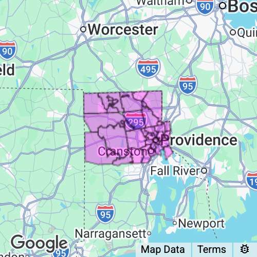 PROVIDENCE county map