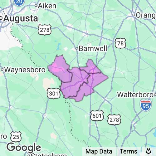 Allendale County South Carolina real estate agent mailing area