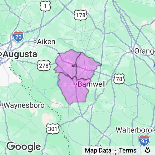 Barnwell County South Carolina real estate agent mailing area