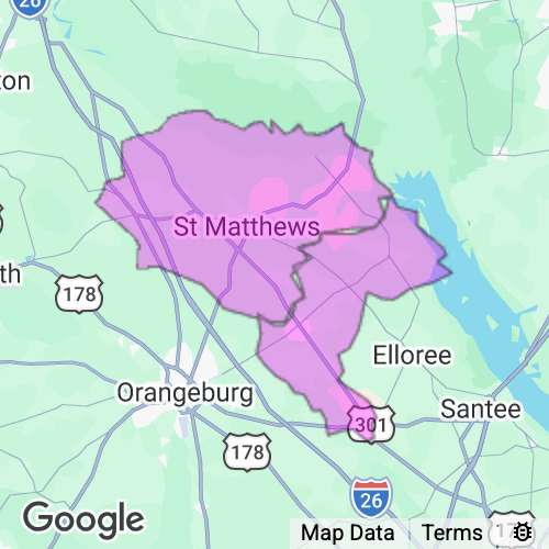 Calhoun County South Carolina real estate agent mailing area