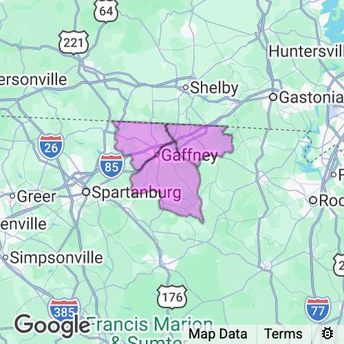 Cherokee County South Carolina real estate agent mailing area