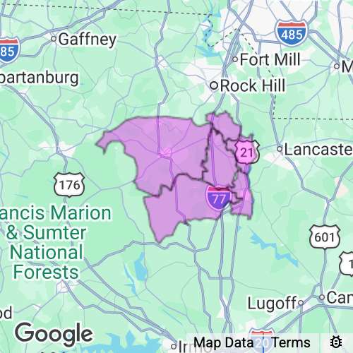 Chester County South Carolina real estate agent mailing area