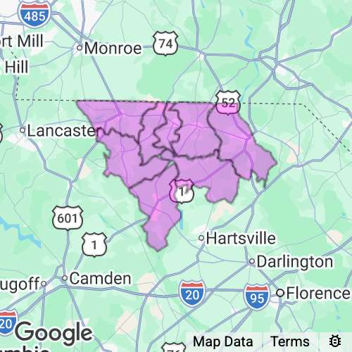 Chesterfield County South Carolina real estate agent mailing area
