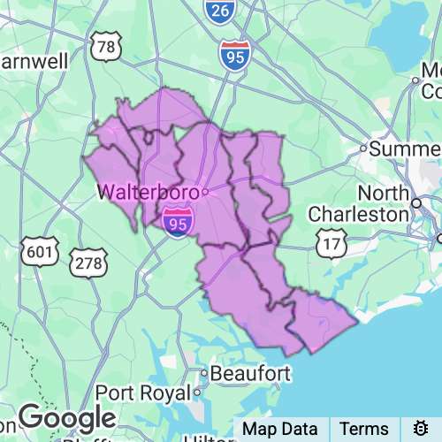 Colleton County South Carolina real estate agent mailing area