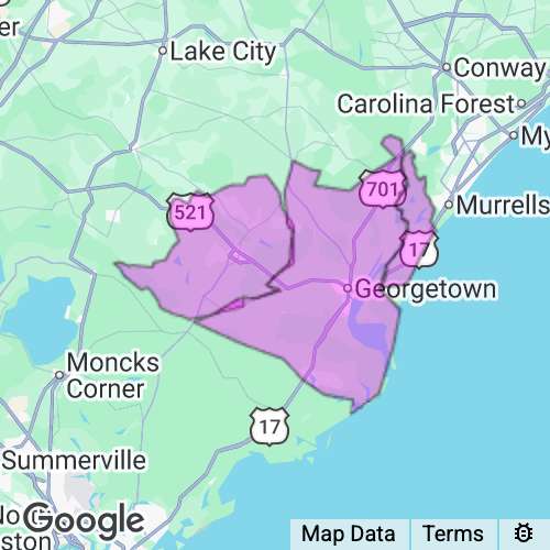 Georgetown County South Carolina real estate agent mailing area