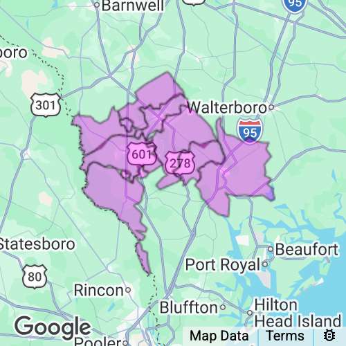 Hampton County South Carolina real estate agent mailing area