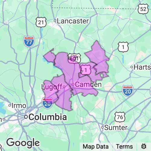 Kershaw County South Carolina real estate agent mailing area