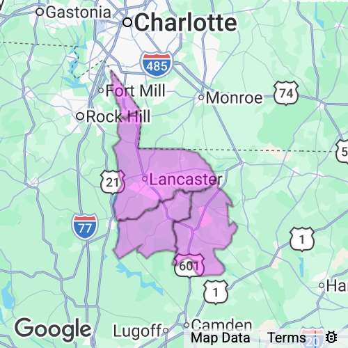 Lancaster County South Carolina real estate agent mailing area