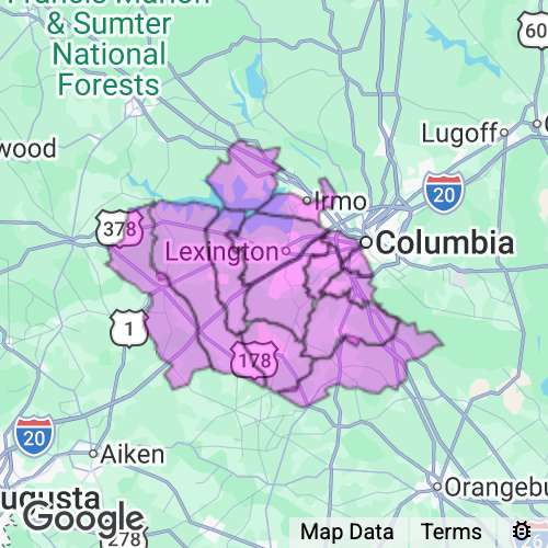 Lexington County South Carolina real estate agent mailing area