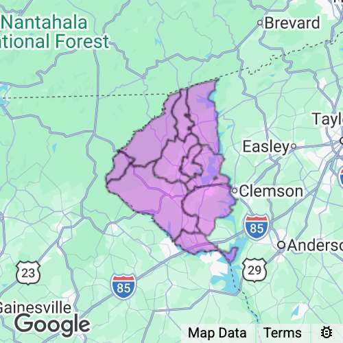 Oconee County South Carolina real estate agent mailing area