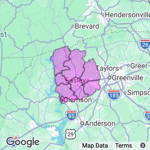Pickens County South Carolina real estate agent mailing area