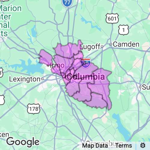 Richland County South Carolina real estate agent mailing area