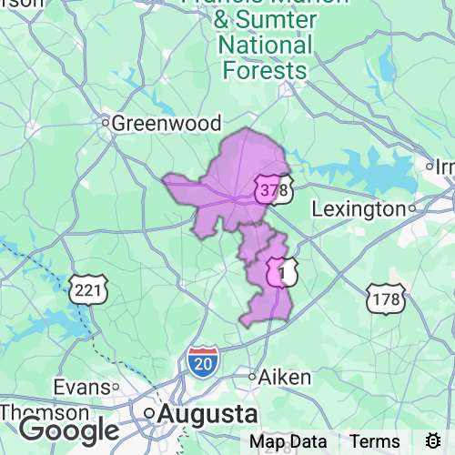 Saluda County South Carolina real estate agent mailing area