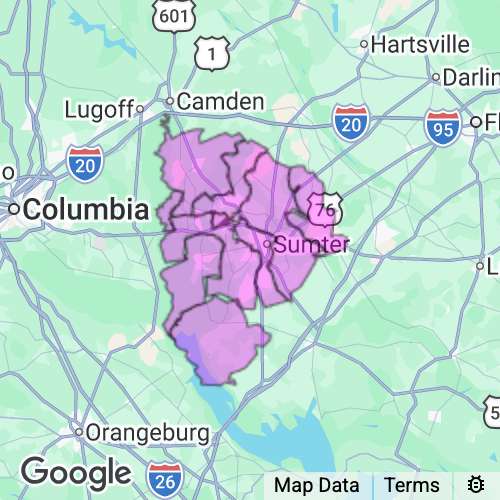 Sumter County South Carolina real estate agent mailing area
