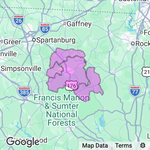 Union County South Carolina real estate agent mailing area