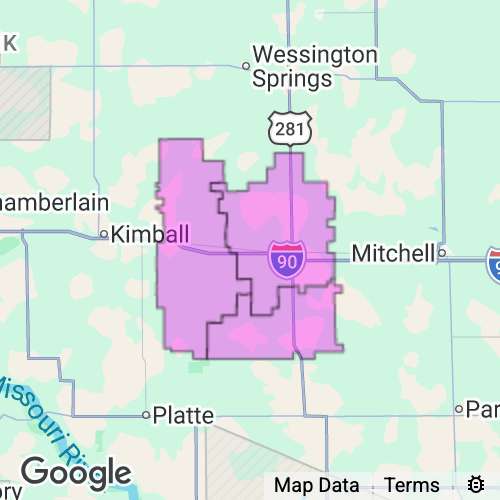 AURORA county map