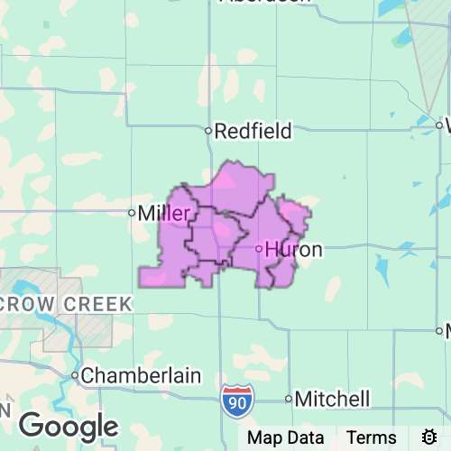 BEADLE county map