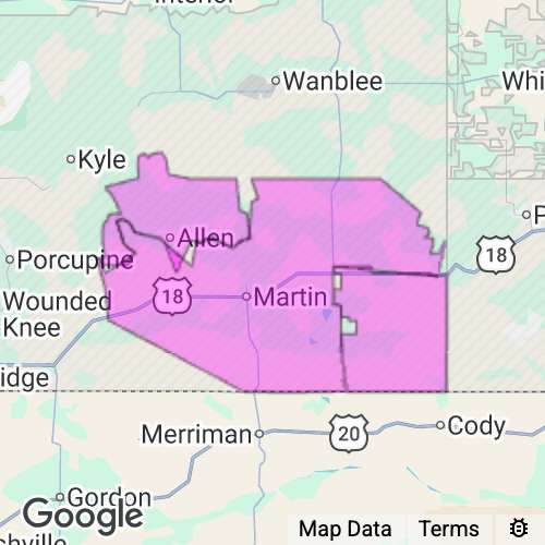 BENNETT county map