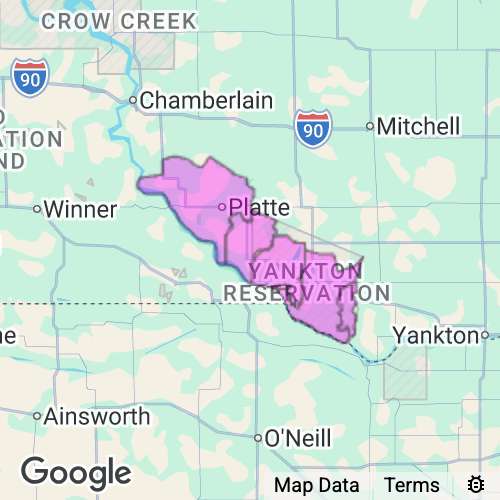 CHARLES MIX county map