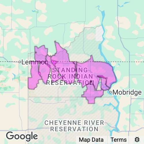 CORSON county map
