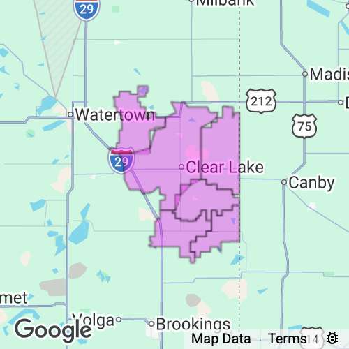 DEUEL county map