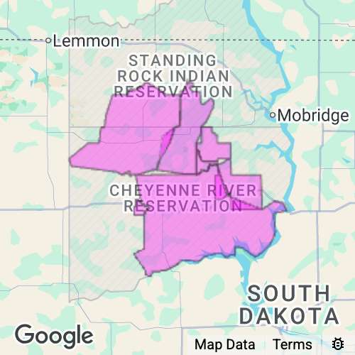 DEWEY county map