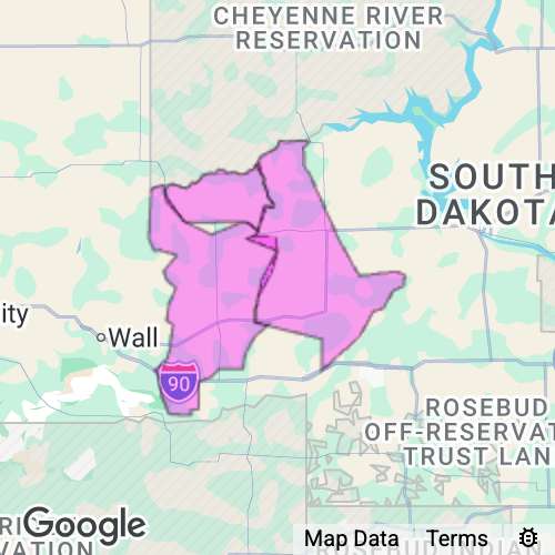 HAAKON county map