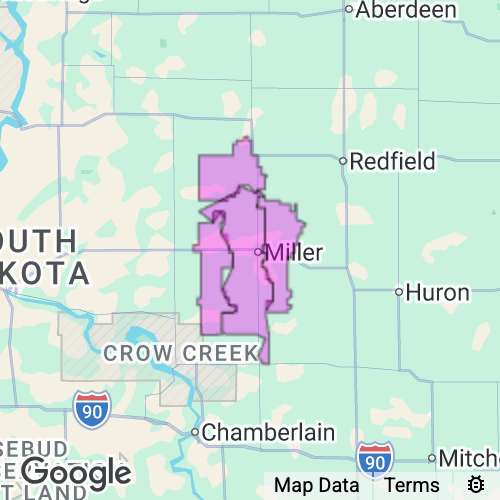 HAND county map