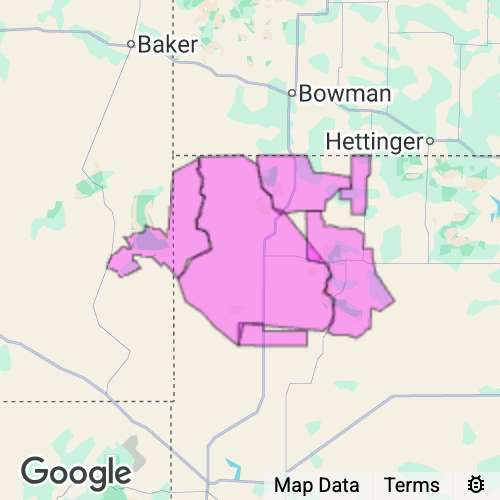 HARDING county map