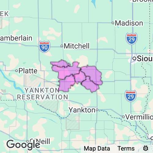 HUTCHINSON county map