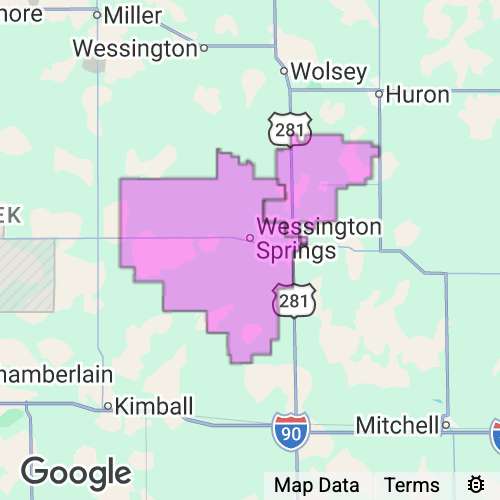 JERAULD county map
