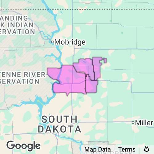 POTTER county map