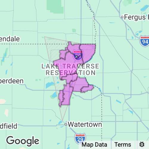 ROBERTS county map