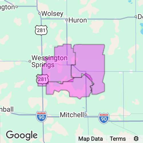 SANBORN county map