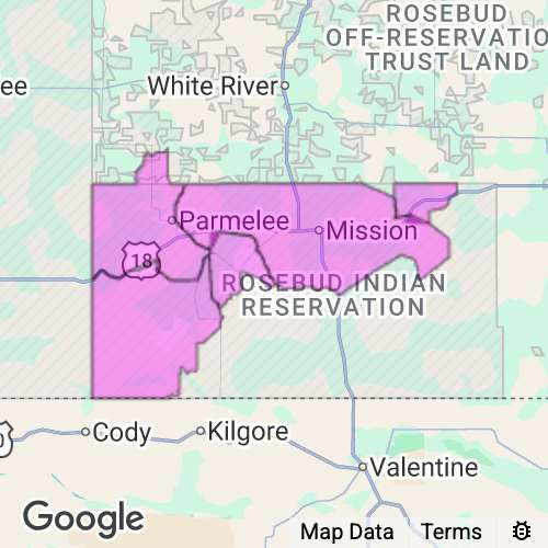 TODD county map