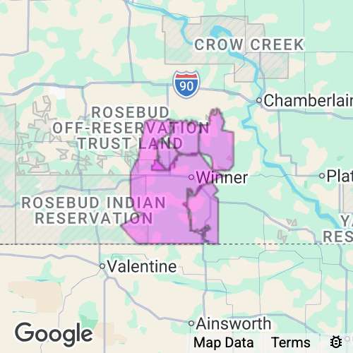 TRIPP county map