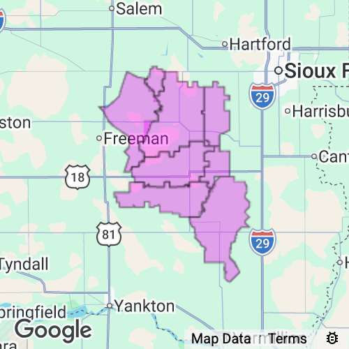 TURNER county map