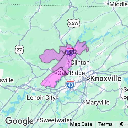 ANDERSON county map
