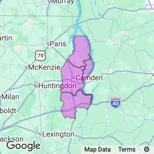 BENTON county map
