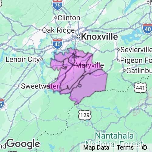 BLOUNT county map