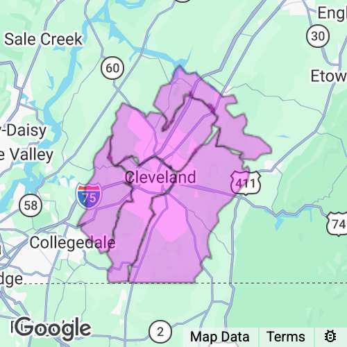 BRADLEY county map