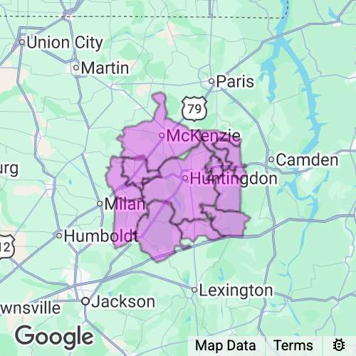 CARROLL county map
