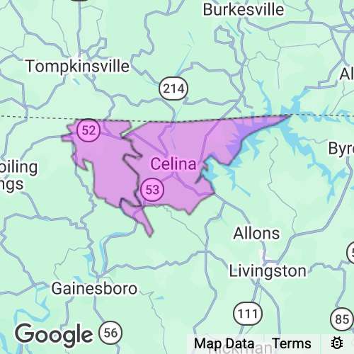 CLAY county map