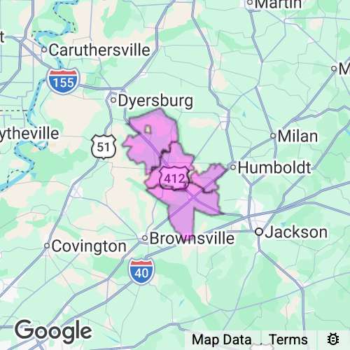 CROCKETT county map