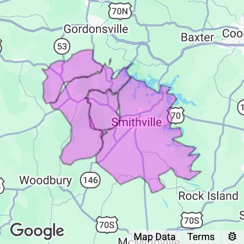DEKALB county map